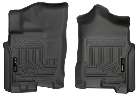 Husky All Weather FRONT Floor Liners 2016 Nissan Titan XD (Crew Cab)