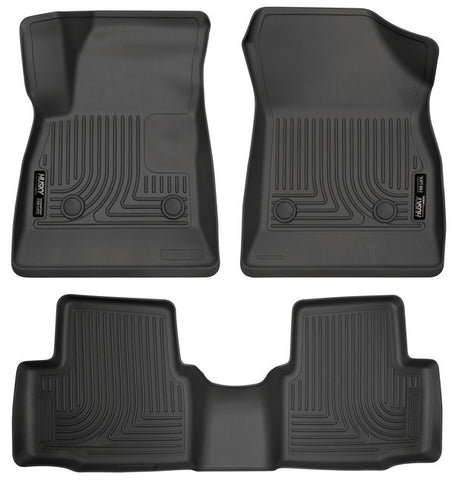 Husky WeatherBeater FRONT + BACK SEAT Floor Liners 2016-2017 Chevy Cruze