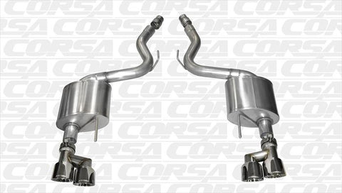 2015-2017 Ford Mustang GT (5.0 V8 Premium Pkg w/ Roush Rear Valance) Corsa Sport Axle-Back Exhaust