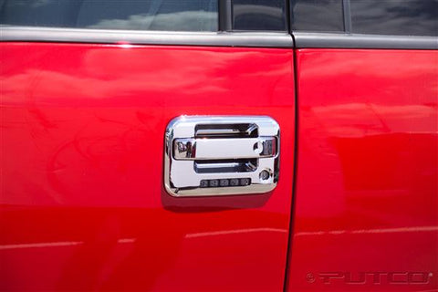 Putco Chrome Door Handle Covers 2004-2013 Ford F150 2 Door (w/ key pad) (except Heritage) w/o passenger key hole