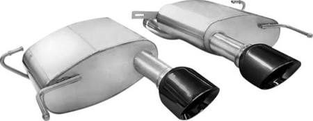 2011-2015 Cadillac CTS 6.2 V8 Coupe Corsa Touring Axle-Back Exhaust BLACK