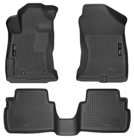 Husky WeatherBeater FRONT + BACK SEAT Floor Liners 2017 Subaru Impreza