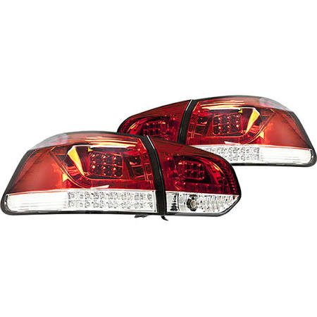 2010-2013 VW Golf, GTI Red LED Tail Lights (Pair)  by IPCW
