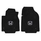 2009-2015 Honda Pilot "Honda Logo" Ultimat FRONT Seat Floor Mats (Ebony) by Lloyd Mats