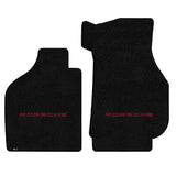 1984-1999 Porsche 911 Cabriolet "Porsche Logo" Ultimat FRONT Seat Floor Mats (Black) by Lloyd Mats