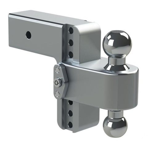 180 Turnover Ball Hitch Adjustable 6" Drop Hitch w/ Lock (Fits 3" Receivers) by Weigh Safe