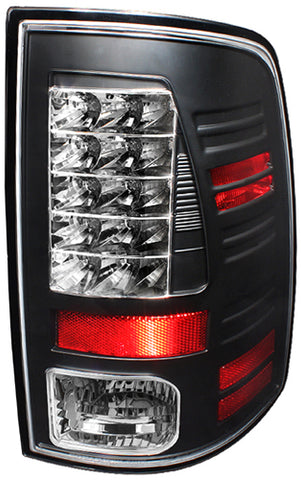 2009-2012 Dodge Ram 1500 IPCW Black LED Tail Lights
