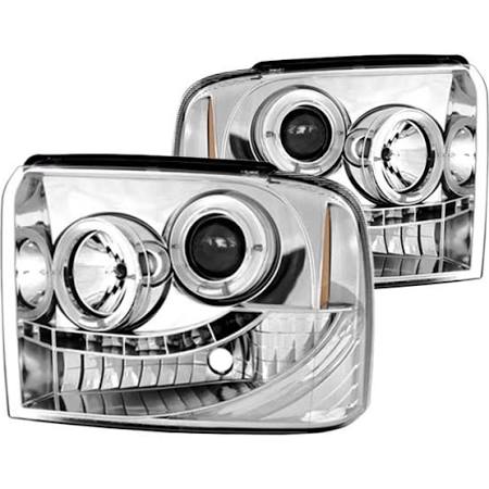 2005-2007 Ford F-250 F-350 SuperDuty Halo Projector Headlights (Pair) by IPCW
