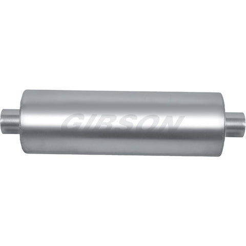 8" x 24" Round Superflow Stainless Muffler (3.5" In 3.5" Out) by Gibson Performance