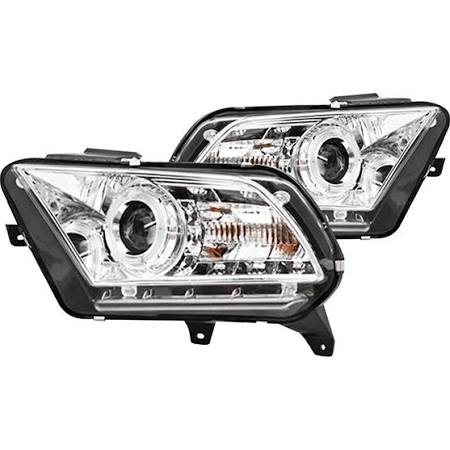 2010-2013 Ford Mustang (Does not fit models w/ HID) Projector Headlights (Pair) by IPCW