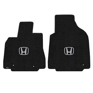 2005-2008 Honda Pilot "Honda Logo" Ultimat FRONT Seat Floor Mats (Ebony) by Lloyd Mats