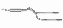 2002-2005 Dodge Ram 1500 3.7 4.7 5.9 (1500 Only) Gibson 2.25" DUAL Performance Cat-Back Exhaust (Aluminized)