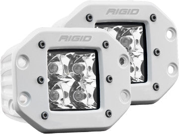 Rigid Industries Marine D-Series PRO Flush Mount LED Spot Light (Pair)