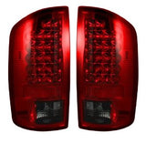 2007-2008 Dodge Ram 1500 AND 2007-2009 Dodge Ram 2500/3500 Red/Smoked Recon LED Tail Lights