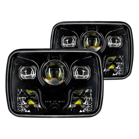 Oracle LED Replacement Headlight Black (Pair) 4x6 (4" x 6")