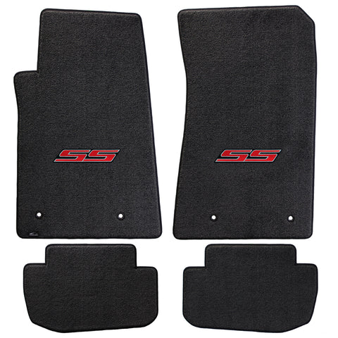 2010-2015 Chevy Camaro "SS Logo" Ultimat FRONT and Rear Floor Mats (Ebony) by Lloyd Mats