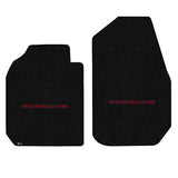 1974-1983 Porsche 911 Coupe "Porsche Logo" Ultimat FRONT Seat Floor Mats (Black) by Lloyd Mats