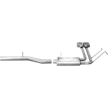 2010-2013 Chevy Silverado GMC Sierra 4.8 + 5.3 V8 1500 5'8" Bed Crew Cab + 6 1/2 Bed Extended Cab Gibson Super Truck Cat-Back Exhaust (Stainless)