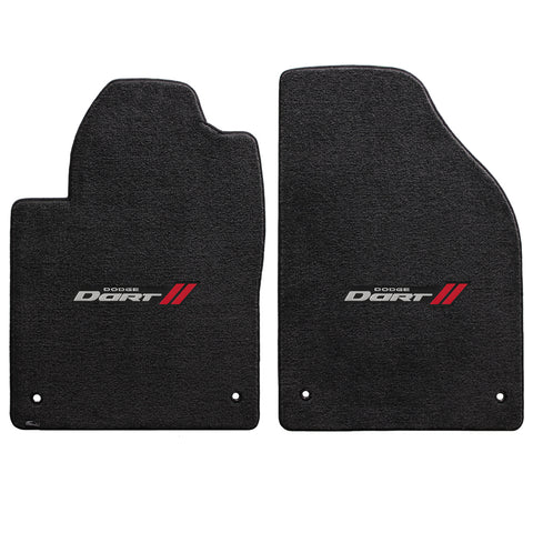 2013-2015 Dodge Dart "Dart Logo" Ultimat FRONT Seat Floor Mats (Ebony) by Lloyd Mats
