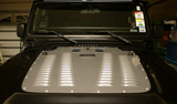 1997-2002 Jeep Wrangler (Models w/ 2 Windshield Washer Squirters Only) Aluminum Hood Louver by Poison Spyder Customs