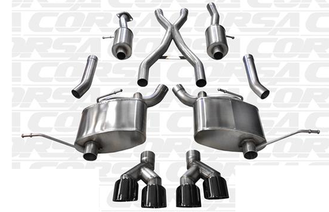 2014-2017 Jeep Grand Cherokee 5.7 V8 Summit Edition Corsa Sport Cat-Back Exhaust BLACK