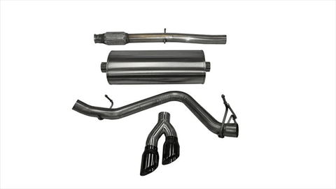 2014-2018 Chevrolet Silverado GMC Sierra (1500 5.3 V8) Crew Cab/Standard Bed 153" Wheelbase Corsa Touring Cat-Back Exhaust BLACK