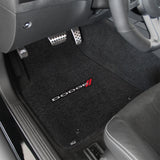 2011-2015 Dodge Challenger "Dodge Logo" Ultimat FRONT Seat Floor Mats (Ebony) by Lloyd Mats