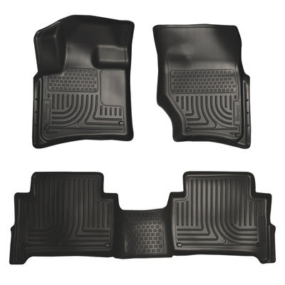 2007-2014 Audi Q7 Husky WeatherBeater FRONT + BACK SEAT Floor Liners