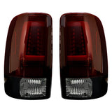 2000-2006 Chevy Tahoe Yukon Suburban Denali Red/Smoked Recon LED Tail Lights