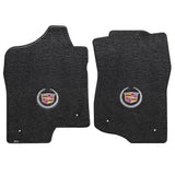 2007-2014 Cadillac Escalade (ESV Models) "Cadillac Logo" Ultimats FRONT Seat Floor Mats (Ebony) by Lloyd Mats