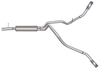 2011-2015 Ford F250 F350 SuperDuty Crew Cab 6.2 V8 Gibson Performance Dual Cat-Back Exhaust (Aluminized)