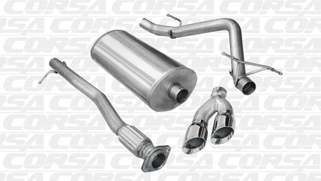 2011-2013 Chevrolet Silverado 1500 6.2 V8 Extended Cab/Standard Bed 143.5" Wheelbase Corsa Sport Cat-Back Exhaust