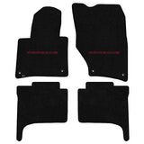 2016-2017 Porsche Cayenne "Porsche Logo" Ultimat Front and Back Seat Floor Mats (Black) by Lloyd Mats