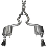 2015-2017 Ford Mustang GT 5.0 V8 Coupe Corsa Sport Cat-Back Exhaust BLACK