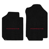 1984-1999 Porsche 911 Coupe "Porsche Logo" Ultimat FRONT Seat Floor Mats (Black) by Lloyd Mats