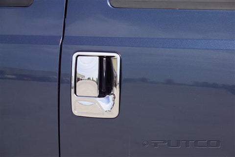 Putco Chrome Door Handle Covers 1999-2007 Ford Super Duty (w/ Pass. Keyhole) (2 Door and Tailgate handle)