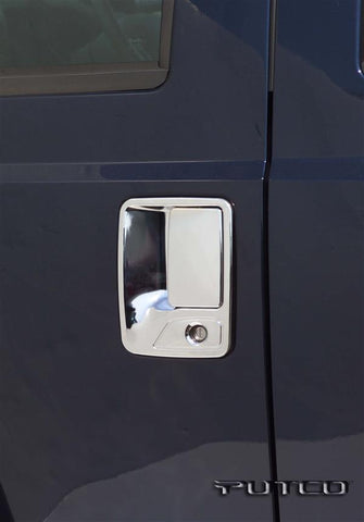 Putco Chrome Door Handle Covers 1999-2007 Ford Super Duty (w/ Pass. Keyhole) (4 Door and Tailgate handle w/tailgate keyhole)