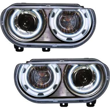 2008-2014 Dodge Challenger (Models w/ OEM Projector Headlights Only) Oracle Halo Headlights (Complete Assemblies)