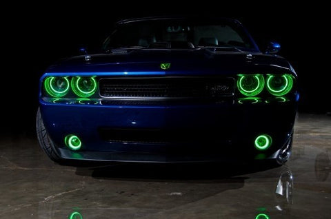 2009-2014 Dodge Challenger Waterproof Exterior LED Headlight Halo Kit by Oracle