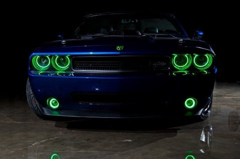 2009-2014 Dodge Challenger (Models w/ Standard Factory Headlights Only -No Projectors-) PLASMA Headlight Halo Kit by Oracle