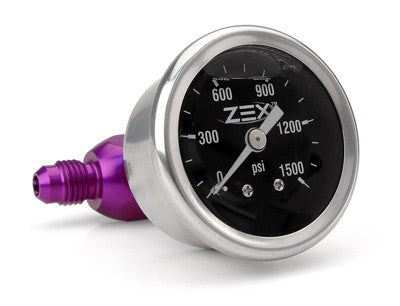 Zex Premium Liquid Filled Nitrous Pressure Gauge and Manifold 0-1500 PSI