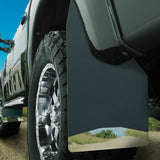 Stainless Steel Weighted ThermoPlastic Mud Flaps (Universal Fit) 12" Wide by Husky Liners