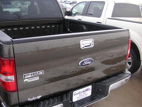 2004-2013 Ford F150, 2008-2013 Ford F250 F350 (Models w/ Rear View Camera) Putco Chrome Rear Tailgate Handle Cover