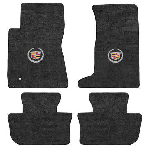 2011-2015 Cadillac CTS AWD Coupe "Cadillac Logo" Ultimats Front and Back Seat Floor Mats (Ebony) by Lloyd Mats