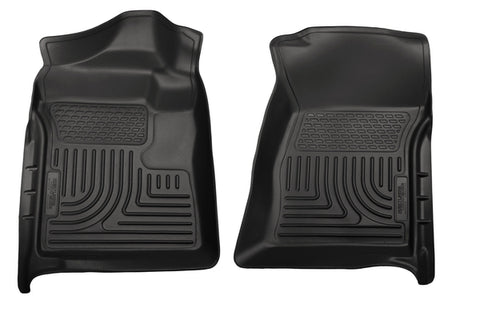 Husky WeatherBeater FRONT Floor Liners 2012-2016 Ford F250/F350/F450 SuperDuty (Regular Cab) (No Man Trans Case) (Models w/ Foot Rest Only)