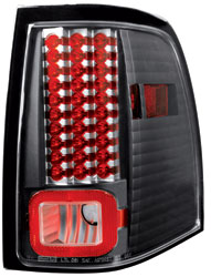 2003-2006 Ford Expedition IPCW Black LED Tail Lights 