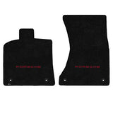 2015-2017 Porsche Macan "Porsche Logo" Ultimat FRONT Seat Floor Mats (Black) by Lloyd Mats