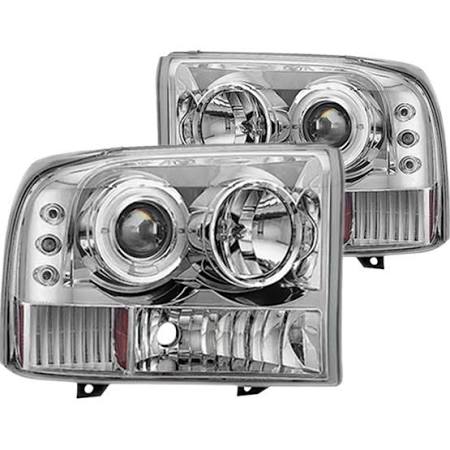 2000-2005 Ford Excursion + 1999-2004 Ford F250/F350 SuperDuty Halo Projector Headlights (Pair) by IPCW