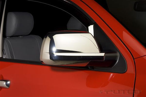 2007-2013 Toyota Tundra (w/ OEM Standard / Non Towing Mirrors) Chrome Mirror Covers by Putco