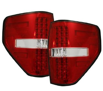2009-2014 Ford F150 Styleside Red  Recon LED Tail Lights